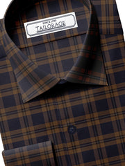 Load image into Gallery viewer, Blueberry And Bronze Brown Plaid - SS-10052