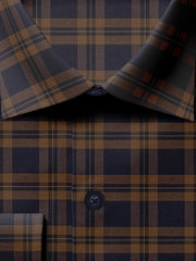 Load image into Gallery viewer, Blueberry And Bronze Brown Plaid - SS-10052