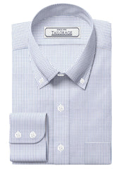 Load image into Gallery viewer, Delicate Blue Micro Checks - SS-2001