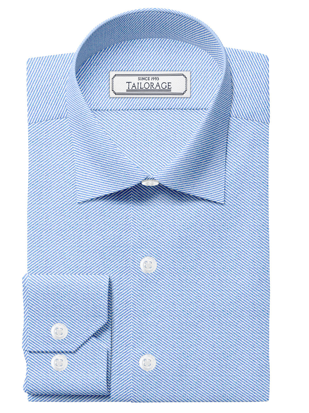 Delicate Blue Dobby Twill - CUS-10026