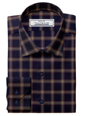 Load image into Gallery viewer, Feather Touch Dark Navy Blue Plaid - SS-10032
