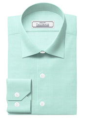 Aqua Green Dobby Twill - CUS-10018