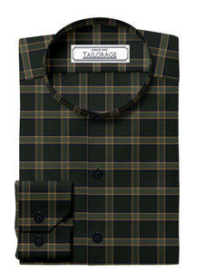 Black Forest Green And Beige Plaid - CUS-10051