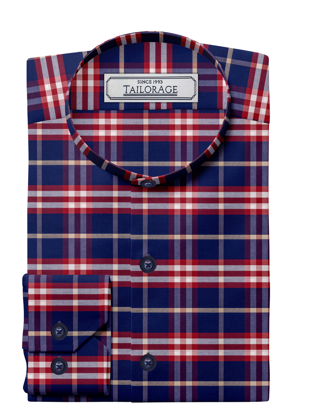 Feather Touch Classic Blue And Red Plaid - CUS-10040