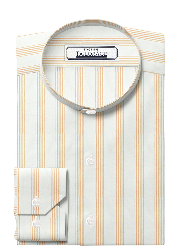 Peach Fuzz Stripes Twill - CUS-10058