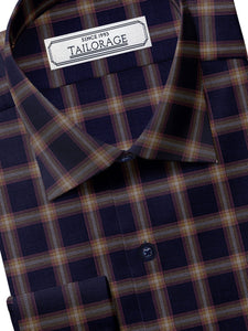 Feather Touch Dark Navy Blue Plaid - SS-10032