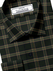 Load image into Gallery viewer, Black Forest Green And Beige Plaid - SS-10051
