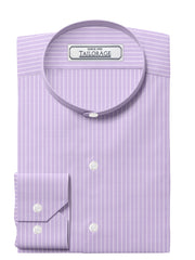 Load image into Gallery viewer, Pale Lavender Stripes Fine Twill - CUS-10042
