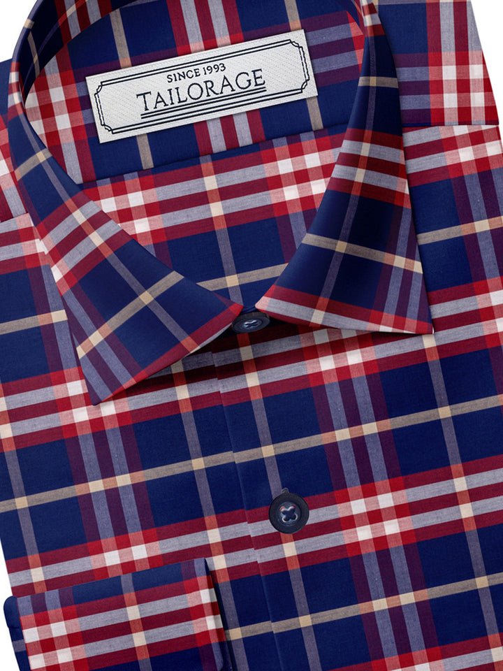 Feather Touch Classic Blue And Red Plaid - SS-10040