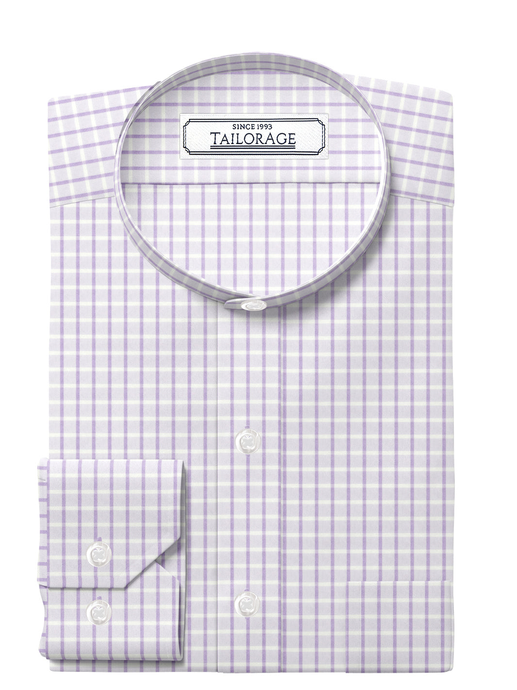 American Soft Lavender Grid Checks - CUS-10049