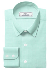 Load image into Gallery viewer, Aqua Green Dobby Twill - CUS-10018
