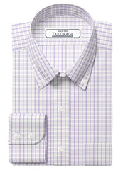 Load image into Gallery viewer, American Soft Lavender Grid Checks - CUS-10049
