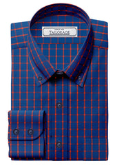 Load image into Gallery viewer, Feather Touch Electric Blue And Red Checks - CUS-10045
