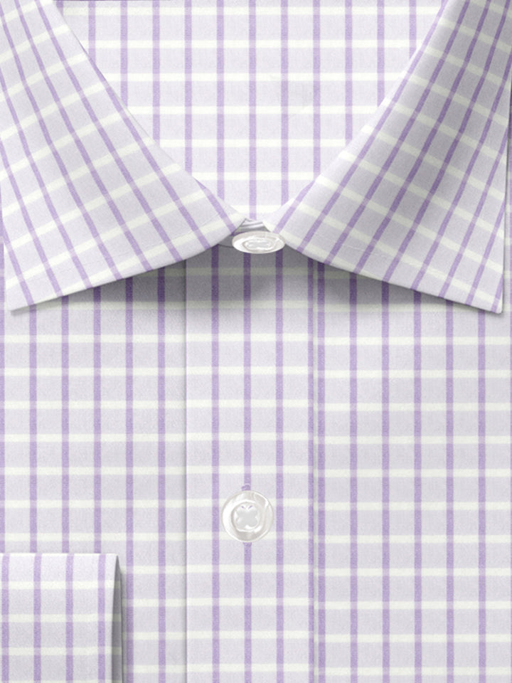 American Soft Lavender Grid Checks - SS-10049