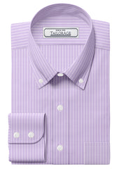 Load image into Gallery viewer, Pale Lavender Stripes Fine Twill - CUS-10042
