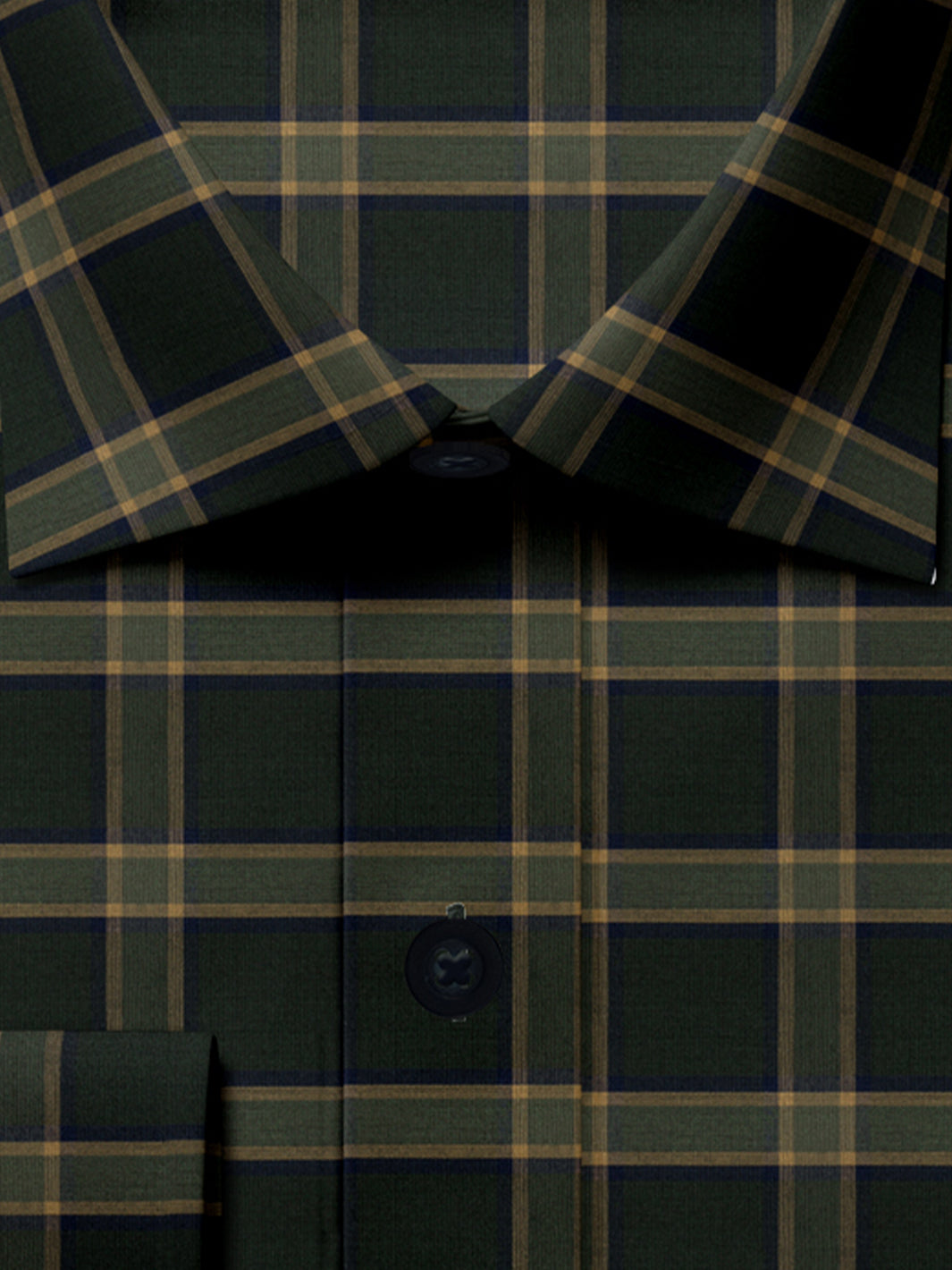 Black Forest Green And Beige Plaid - SS-10051