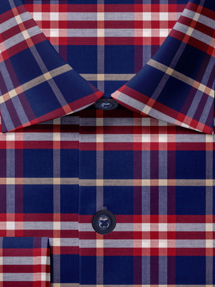 Feather Touch Classic Blue And Red Plaid - SS-10040