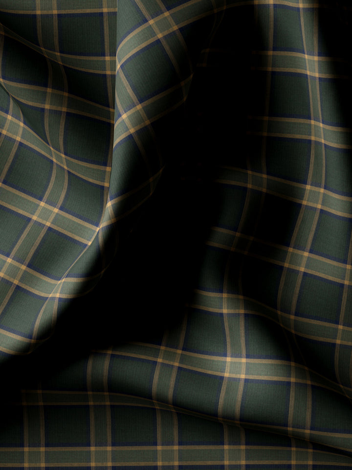 Black Forest Green And Beige Plaid - CUS-10051