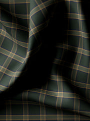 Load image into Gallery viewer, Black Forest Green And Beige Plaid - CUS-10051
