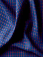 Load image into Gallery viewer, Feather Touch Electric Blue And Red Checks - CUS-10045
