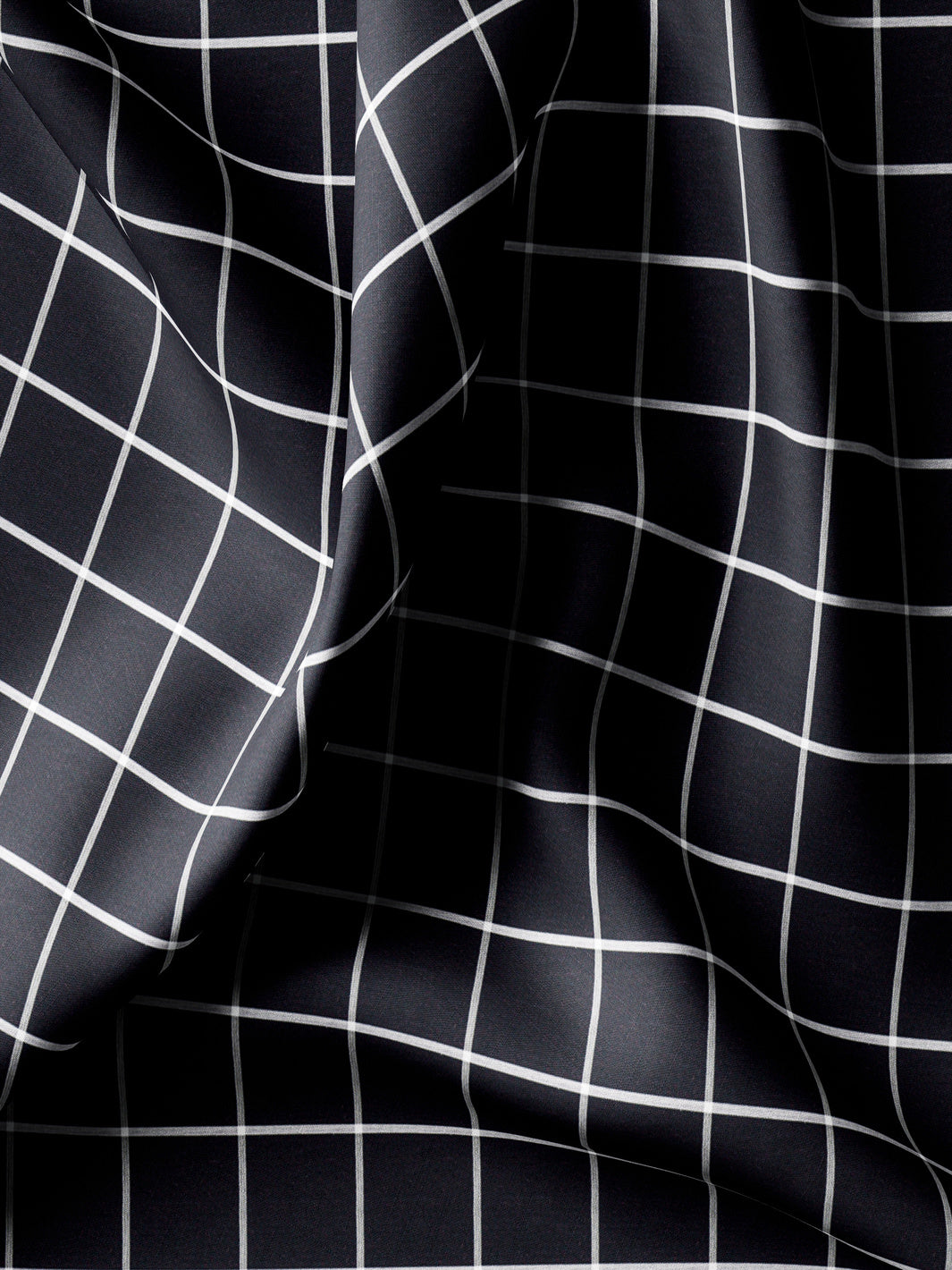 Black and White Windowpane Checks - CUS-10013